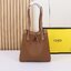 พร้อมส่ง 3 สี FENDI Origami Large Brown FF jacquard fabric bag / FENDI Tote Bag กระเป๋าทรงโท้ทใบใหญ่ สะพายได้2ทรงรูปลักษณ์สวยงามทันสมัย 🧡 เกรดออริจินอล 1:1 สลับแท้