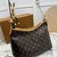 ORI หนังแท้ | LV CarryAll Monogram canvas 30cm กระเป๋าสะพายแครี่ออลรุ่นใหม่ ใบใหญ่จะของได้เยอะดีไซน์เรียบหรู มาพร้อมห่วงโซ่หัวใจห้อยสุดคิ้ว และสายสะพายแยกถอดได้ สวยหรูคลาสสิก