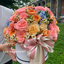 Flowers box ดอกไม้โทนสีส้มโอรส