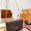 LV Felicie Pochette Monogram Bag / LV Felicie Chain wallet กระเป๋าสะพายข้างหรือถือแบบคลัทออกงาน พร้อมสายโซ่ และสายสะพายทรงสปอร์ตสุดคุ้มใช้งานง่าย