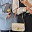 CELINE TRIOMPHE SHOULDER BAG VIP ดีไซน์ยอดนิยมสไตล์สาว LISA ทรงเหลี่ยมหนังSaffianoสวยหรูอยู่ทรง