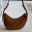 PRADA Arqué Suede Shoulder Bag Cocoa Brown กระเป๋าทรงโฮโบงานหนังกลับที่มาแรงมากๆ สวยเด่นเป็นเอกลักษณ์ ดีไซน์เรียบแต่มากมีอยู่จริง สวยดูแพง