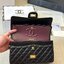 CHANEL 2.55 Handbag Aged Leather & Gold-Tone กระเป๋าสะพายหนังย่น แฝงความหรูในตัวตามเอกลักษณ์แบรนด์ สีดำ อะไหล่เงิน / ทอง