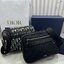 DIOR Maxi Safari Bag with Strap / The hallmark Safari bag / Black Blue Oblique Jacquard / DIOR Messenger Bag กระเป๋าสะพายทรงแมสเซ็นเจอร์เอกลักษณ์ของแบรนด์แห่งตำนานความหรู