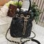 CHANEL Crossbody Bag With Chain / Chanel Bucket Bag กระเป๋าถือหรือสะพาย หนังคาเวียร์ลายตาราง ใช้ได้หลายสไตล์