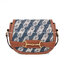 VIP 】หนังแท้ CELINE CROSSBODY BAG CELINE CRECY IN MAILLOM TRIOMPHE JACQUARD AND CAFTSKIN BAG กระเป๋าสะพายทรงสวยหรูอยู่ทรงเปิดปิดด้วยฝาปิดกระดุมโลโก้แบรนด์ ภายในโล่ง ขนาดกะทัดรัด น่ารัก สายสะพายหนังยาวปรับระดับได้จะสะพายไหล่หรือ CROSSBODY ก็ดูดี ตัวจริงสวย