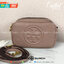 ของแท้ 💯% Tory Burch Perry Bombe Mini Leather Crossbody กระเป๋าสะพาย 2 ช่องซิป