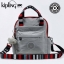 KIPLING 3 WAYS MINI BACKPACK ซับในตาราง 👍กระเป๋าสะพายรุ่นใหม่วัสดุ Nylon & Polyester 100% 👍หูหิ้วมีลายปั้มแบรนด์ 👍สายสะพายยาวเลื่อนปรับได้ถอดได้ 👍สามารถถือหรือสะพายได้ จะสะพายไหล่ สะพายเฉียง Crossbody หรือจะคล้องสายเป็นเป้ส