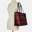 COACH CITY TOTE WITH BUFFALO PLAID PRINT (COACH C7271)