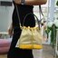 ของแท้ 💯% 】Tory Burch Monogram Jacquard Bucket Bag กระเป๋าถือหรือสะพายไหล่ วัสดุผ้า Canvas โลโก้ Jacquard ทรงถัง ตั้งอยู่ทรง