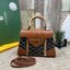 10 สี ORI หนังแท้ | GOYARD Saïgon Souple Mini Bag 20cm กระเป๋าถือ/สะพายดีไซน์หูจับไม้เป็นเอกลักษณ์ที่สวยหรูหราสง่างาม