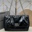 Balenciaga MONACO MEDIUM CHAIN BAG IN BLACK 35cm กระเป๋าทรงโท้ทใบใหญ่ งานหนังยับสวยเต็มใบ เกรดออริ สลับแท้ 1:1 ใช้งานต่างประเทศได้