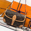ORI หนังแท้ | LV Diane Monogram Empreinte leather bag กระเป๋าสะพายทรง Satchel หนังปั้มลาย Monogram Empreinte ดีไซน์โดดเด่นอันเป็นเอกลักษณ์ สายสะพายหนังแบบถอดได้สามารถใช้สะพายไหล่หรือถือพกพา