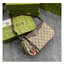 GUCCI Ophidia small shoulder bag strawberry heart keychain กระเป๋าสะพายไหล่ แถมพวกกุญแจรูปหัวใจสตรอเบอรี่สุดน่ารัก แคนวาสพิมพ์ลายโมโนแกรมคมชัด