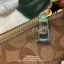 Coach signature crossbody bag กระเป๋าสะพาย size mini วัสดุ pu. ลาย signature เปิดปิดด้วยซิป ด้านในโล่ง ใส่ wallet ยาว, มือถือได้ทุกรุ่น ด้านหลังสกรีนลายน่ารัก พร้อมสายสะพาย 2 เส้น แบบสั้นสะพายไหล่ และแบบยาว crossbody ถอด ปรับได้ค่ะ