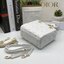 หนังแท้ DIOR LADY BAG 17cm ไซส์เล็กขนาดกำลังน่ารักเลยค่ะ งานออริหนังแท้ทั้งใบปั้มลายรุ่นใหม่ล่าสุด ความสง่างามอีกหนึ่งรุ่นของ Dior รูปทรงสีเหลียม ขนาดกระทัดรัด ตั้งอยู่ทรง ฐานกระเป๋าแข็งแรง มีหมุดรองฐาน ดีไซน์ที่มีเอกลักษณ์เฉพาะตัว ด้านหน้าตกแต่งด้วยตัวอั