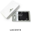 LACOSTE MEN'S Black Wallet And Key Ring Set ในเซตประกอบด้วยกระเป๋าสตางค์แบบพับ2ตอนสำหรับผู้ชาย มีช่องใส่บัตร ใส่ธนบัตรและช่องใส่เหรียญแยกเป็นสัดส่วน มาพร้อมพวงกุญแจโลหะจระเข้สัญลักษณ์แบรนด์ น่าใช้มากๆนะคะ