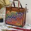 COACH Field Tote 22 In Rainbow Signature Canvas C5142 พร้อมส่งที่ไทย
