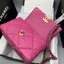 CHANEL 19 HANDBAG กระเป๋าสะพายดีไซส์คลาสสิคหนังแท้นิ่มเงาสวย เกรดออริ ท็อป สลับแท้ 1:1 เกรดดีสุด ผ่านทุก ตม ใช้งานต่างประเทศได้