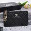 CHANEL Wallet Coin Pouch New / chanel o case black caviar สวยหรู ดูแพง น่าใช้มากค่ะ พร้อมสายโซ่สำหรับห้อยพวงกุญเเจ อะไหล่ทองทั้งใบ