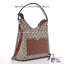 GUCCI GG Supreme Monogram Linea A Hobo Brown กระเป๋าทรงโฮโบวินเทจใบใหญ่ จุของได้เยอะ ลายโมโนแกรมคมชัด ตกแต่งกระเป๋าด้านหลังเพิ่มกิมมิกสวยน่าสนใจ เป็นอีกใบที่เรียบหรูดูแพง