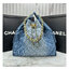 ORI หนังแท้ | 30cm CHANEL 25 Denim Handbag กระเป๋าสะพายทรงโฮโบเดนิม คอลใหม่ล่าสุด ต้อนรับฤดูกาล SPRING-SUMMER 2025 รูปทรงใช้งานได้จริง จุของได้ ถือเก๋ๆ เอวี่เดย์ลุค