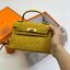 VIP หนังแท้ 】HERMES KELLY 20 MINI SELLIER GOLD EPSOM GOLD HARDWARE