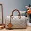 M.C.M SMALL ELLA BOSTON BAG IN LAURETOS กระเป๋าสะพายไอคอนิกโมโนแกรมใหม่ เกรดท็อปออริ สลับแท้ 1:1 เกรดดีสุด ใช้ต่างประเทศได้