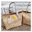 Coach Hanna Bucket Bag In Straw And Smooth Leather 7" กระเป๋าทรงถังงานทอน้ำหนักเบา จุของได้เยอะ เกรดท็อปออริ เกรดดีสุด สลับแท้ 1:1 ใช้ต่างประเทศได้
