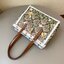 Tory burch T- Monogram Jacquard Embroidered Small Tote กระเป๋าถือหรือสะพายไหล่ วัสดุ Canvas ปักษ์ลายแบรนด์ ในคอลเล็คชั่น Spirit/Summer2021ปักษ์ลายความเป็นธรรมชาติ ประณีต อะไหล่ทองสวยหรู