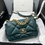CHANEL 19 HANDBAG กระเป๋าสะพายดีไซส์คลาสสิคหนังแท้นิ่มเงาสวย เกรดออริ ท็อป สลับแท้ 1:1 เกรดดีสุด ผ่านทุก ตม ใช้งานต่างประเทศได้