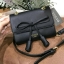 New Arrival! Guess Detail Crossbody Flap Bag Y2019 กระเป๋าสะพายรุ่นใหม่ล่าสุดขนาดมินิกำลังน่ารักวัสดุหนังเรียบอยู่ทรงด้านหน้าประดับโบว์พร้อมโลโก้แบรนด์ดูมีดีเทลเปิดปิดด้วยฝาปิดกระดุมแม่เหล็ก ซับในลายแบรนด์ ภายในมีช่องซิปและช่องเล็กใส่ของสามารถใส่ iphone ไ