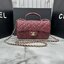 ORI หนังแท้ | CHANEL Classic Flap Bag TopHandle 20cm กระเป๋าสะพายคคลาสสิกพร้อมหูจับ หรูหราระดับตำนาน สวยงามเหนือกาลเวลา