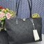 ORI หนังแท้ | Tory Burch T Monogram zip tote bag กระเป๋าทรงโท้ทใบใหญ่ทรงกว้างพร้อมใบเล็กเข้าเซ็ท งานผ้าแจ็คการ์ดตัดขอบหนัง เดอะเบสท์ เซลเลอร์!!