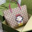 VIP 】Animal-Friendly Gucci Kid GG Supreme Tote Bag งานหนังแท้ทรงตั้งสวย ขนาดกะทัดรัด จุของได้เยอะ ใช้ได้ทั้งเด็กและผู้ใหญ่ น่ารักมากค่ะ **ขายดีตลอดกาล**