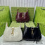 GUCCI JACKIE NOTTE MINI BAG กระเป๋าสะพายรูปทรงใหม่ หนังแก้วสวยเป็นเอกลักษณ์ เกรดออริ สลับแท้ 1:1 ใช้งานต่างประเทศได้
