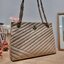 TORY BURCH KIRA CHEVRON TOTE กระเป๋าสะพายรุ่นที่ใครๆก็ต้องมี กับทรงโท้ทไซส์ใหญ่ ใช้ยังไงก็ดูหรู ดีไซน์เฉพาะตัว วัสดุหนังสัมผัสนิ่ม