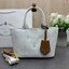 ORI หนังแท้ | Prada Jardinière linen blend mini-bag / Prada Tote Bag กระเป๋าทรงโท้ทใบเล็กน่ารัก ผ้าลินินผสม มาพร้อมดีไซน์ทันสมัย