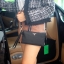 งานพรีเมี่ยมกิ้ฟ จากเคาเตอร์ต่างประเทศคะ ได้ กระเป๋าอเนกประสงค์ จากแบรนด์ PRADA มาค่า เป็นกระเป๋าผ้าไนล่อน ตามแบบฉบับของแบรนด์เลย ขนาดกะลังพอดี เป็นทั้งกระเป๋าสตางค์ ถือเป็นคลัชืหรือ สะพายข้างลำตัวได้ ภายในมีช่องซิปใส่ของจุกจิกได้คะ ขนาดกำลังดีคะ ถือแล้วส