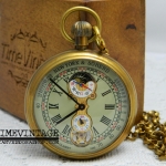 **พร้อมส่ง**นาฬิกาพกไขลาน แบบ 5-hands mechanical movementดีไซด์ "1882'S NY Tourbillon" (ฟรีค่าจัดส่งEMS +กล่องไม้สัก)