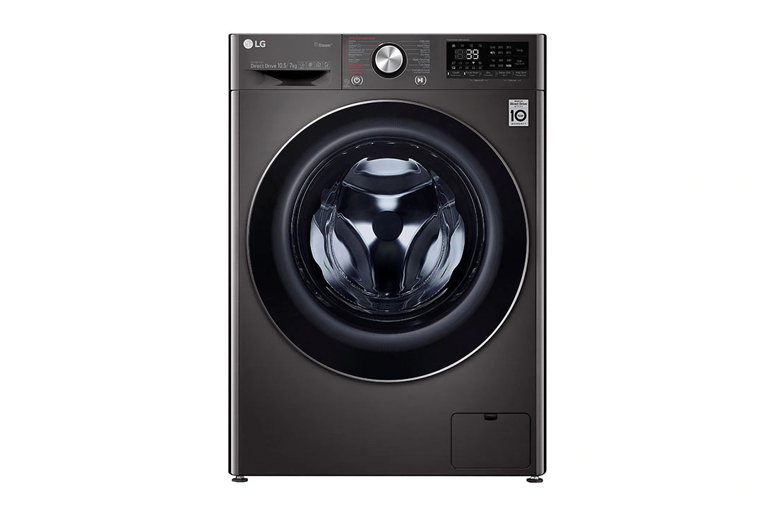 เครื่องซักผ้าฝาหน้า รุ่น FV1450H2B ระบบ AI DD™ ความจุซัก 10.5 กก./ อบ 7 กก. พร้อม Smart WI-FI control ควบคุมสั่งงานผ่านสมาร์ทโฟน